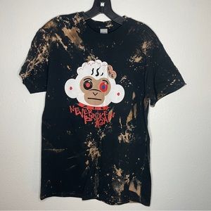 NBA YOUNG BOY || MEDIUM MENS TSHIRT (BLEACH DYED)
